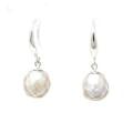 Modern Drop Pearl Earrings