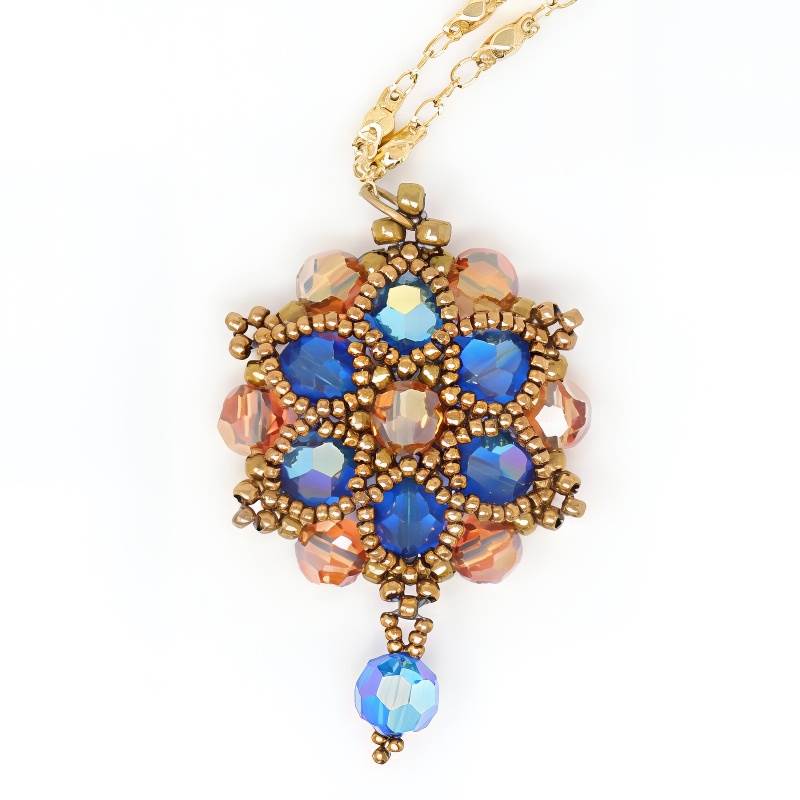 Melbourne Blue Swarovski Crystal Necklace