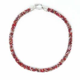 Collier Cristal Rose Rouge