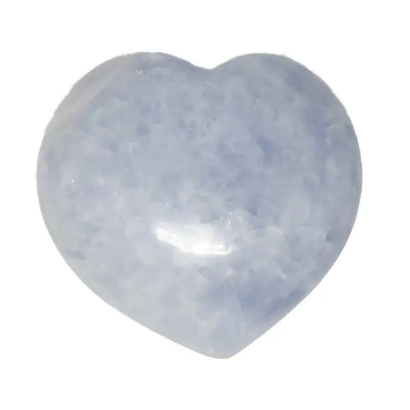 Blue Calcite Heart -A