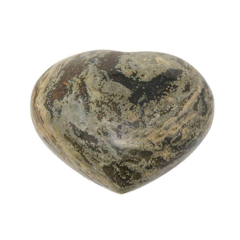 Puffy Ocean Jasper Heart