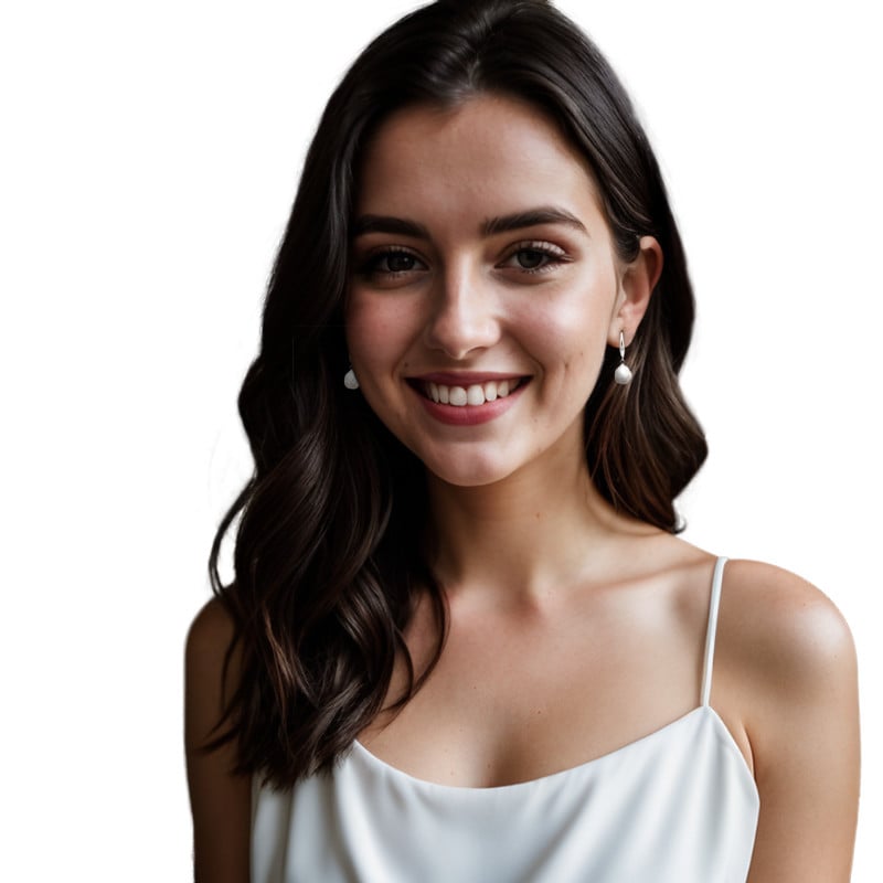 Modern Drop Pearl Earrings - HerMJ Lifestyle Model