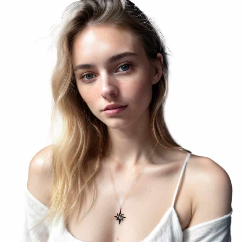 HerMJ Necklaces - Model Chloe - Celestial Star Necklace