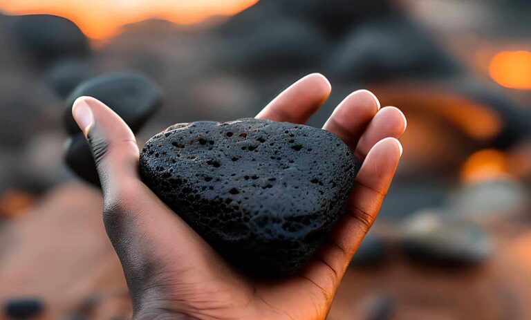 Original Raw Lava Stone used for benefits of lava beads creation