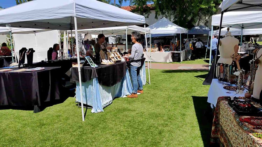 California gemstone fair Jewelry Artisan Displays
