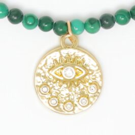 Natural Malachite Pendant Necklace - HerMJ - Pendant