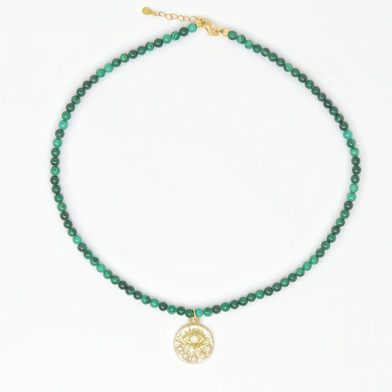 Natural Malachite Pendant Necklace - HerMJ