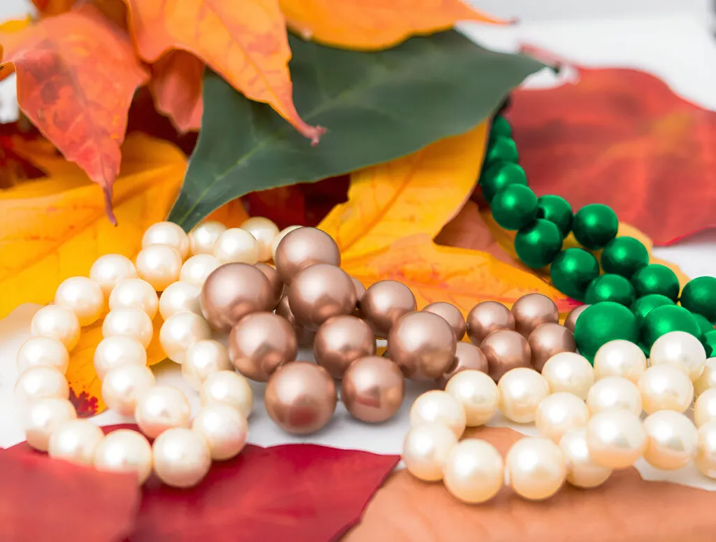 Fall Pearl Jewelry Color Palette of Autumn