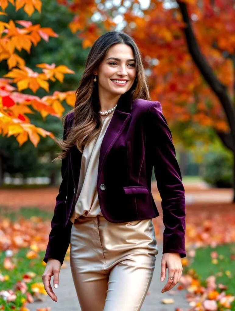 Fall Pearl Jewelry Complementing Fabric Textures