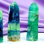Large Fluorite Gemstone Collection On Cloth