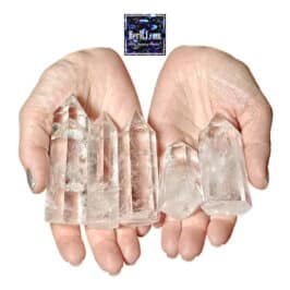 Clear High-Quartz Quartz gemstone jewelry, curated by HerMJ, showcasing natural, high-quality crystals for spiritual and aesthetic purposes. Perfect for collectors and jewelry enthusiasts.