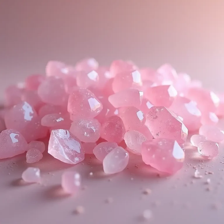 HerMJ Rose Quartz Crystal Meaning - Shown: Article A Beautiful Group Of Rose Quartz Crystals