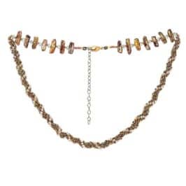 Bronze Biwa Pearl Necklace