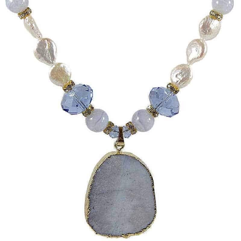 Summer Rain Pearl Necklace - Pendant Summer Rain Necklace