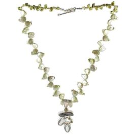 Lattice Biwa Pearl Necklace