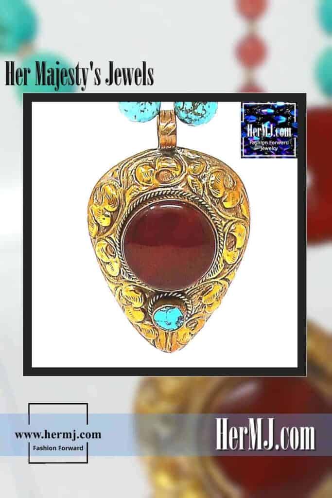 Carnelian Tibetan Necklace