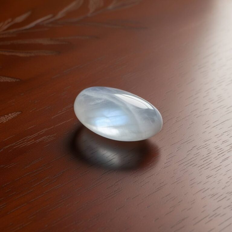 The Moonstone gemstone characteristics of its beautiful glow.