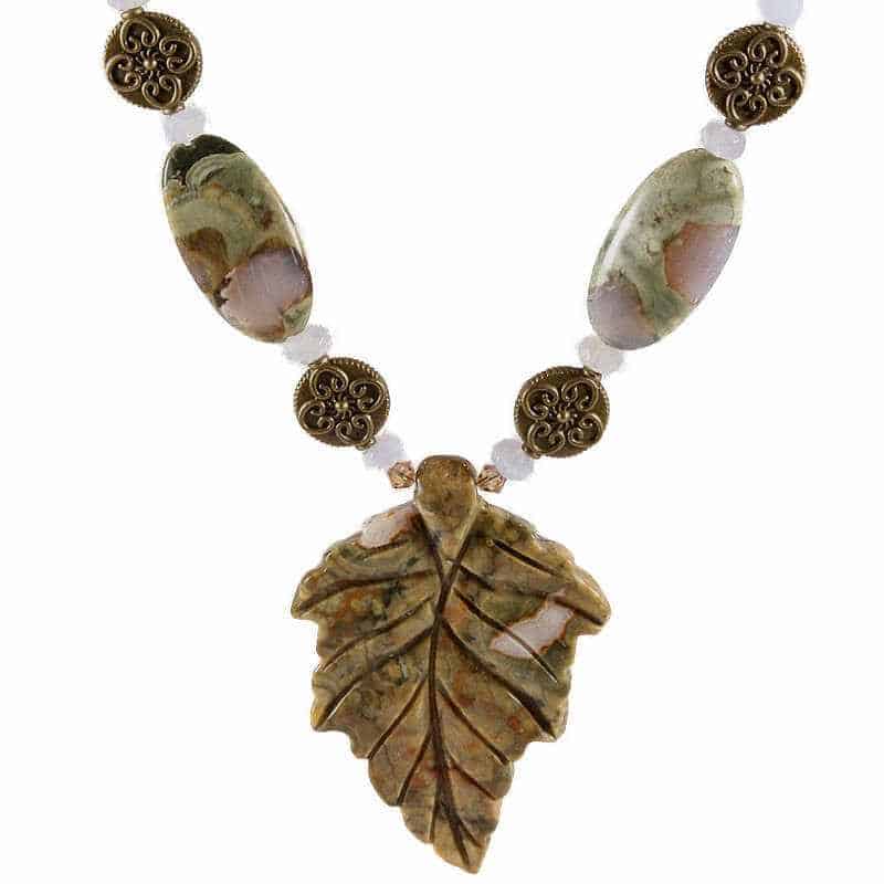 Rainforest Jasper Rainbow Necklace (2)