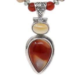 Necklace Pendant-Botswana Red Jasper