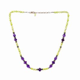 Peridot and Amethyst Necklace