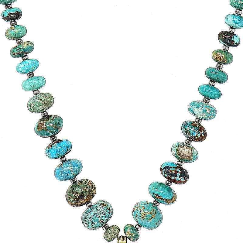 Turquoise Stone Necklace - detail Turquoise Stone Necklace - detail