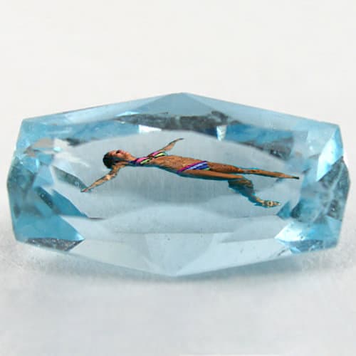 Swimming in Aquamarine Stone