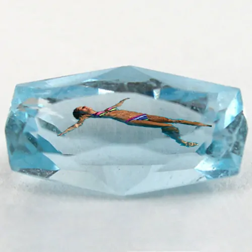Swimming in Aquamarine Stone