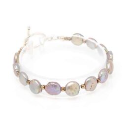 Treasure Coin Pearl Bracelet - right