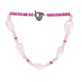 Rose Quartz Stone Necklace