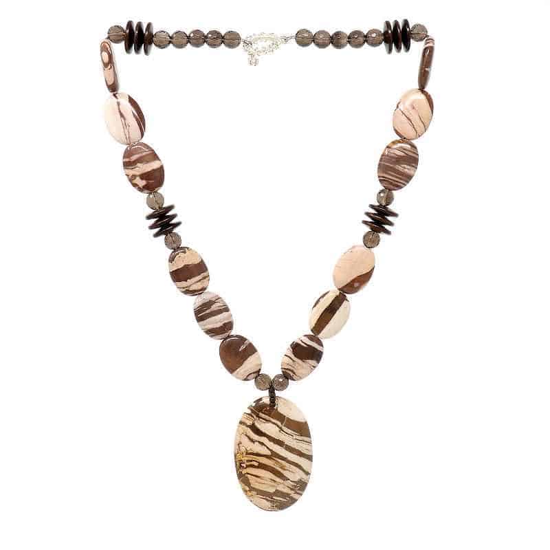 Mwclis Chwarts Mwg Zebra Jasper Mwclis Chwarts Mwg Zebra Jasper