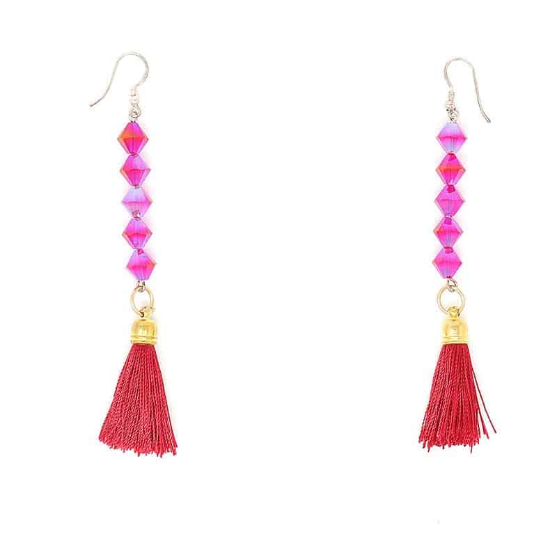 Siam Crystal Earrings