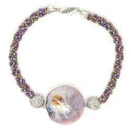 Murano Purple Bubble Necklace