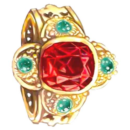 September Birthstone Sapphire Cardinal Ring