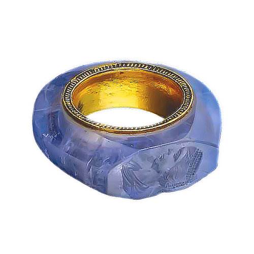 September Birthstone Sapphire Roman Ring