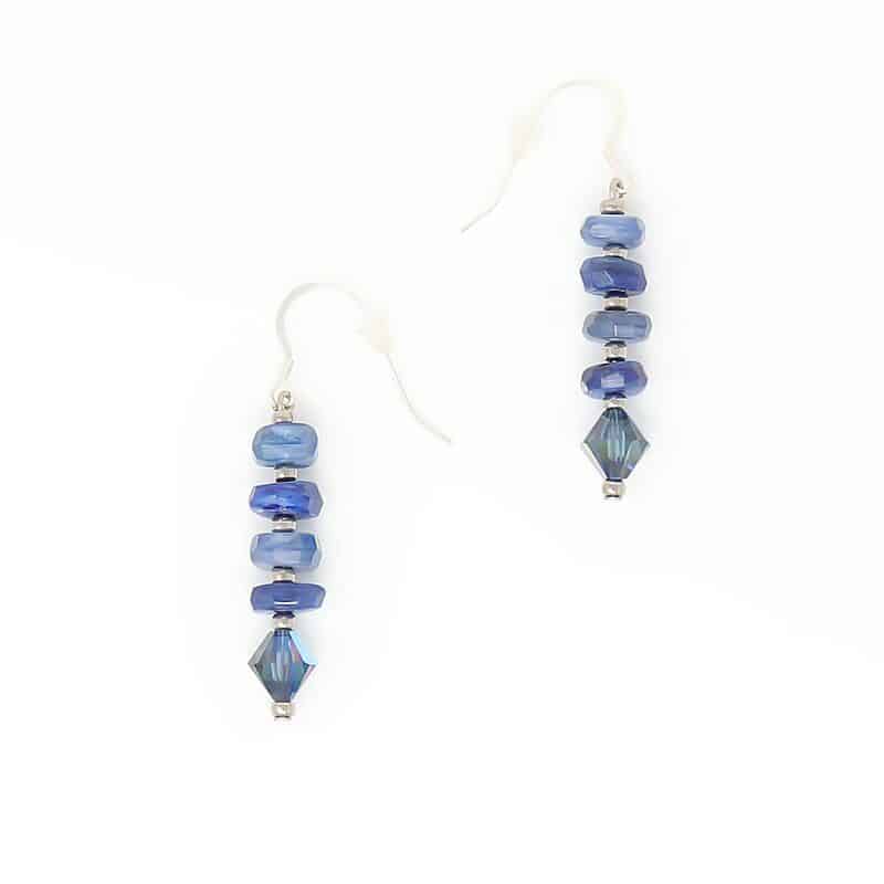 Blue Kyanite Gemstone Earrings Blue Kyanite Gemstone Earrings