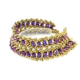 Ultraviolet Crystal Bracelet - Left