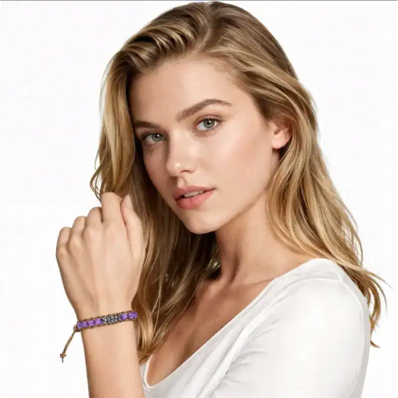 amethyst stone bracelet amethyst stone bracelet