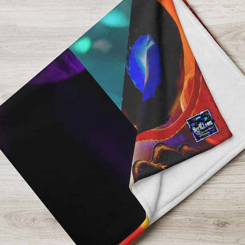 HerMJ 50x60 Citrine Spiral Throw Blanket - Folded HerMJ 50x60 Citrine Spiral Throw Blanket - Folded