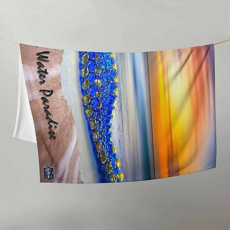 HerMJ 50x60 Crystal Waters Throw Blanket - Lifestyle HerMJ 50x60 Crystal Waters Throw Blanket - Lifestyle