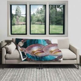 HerMJ 50x60 Murano Glass Spheres Throw Blanket-Lifestyle