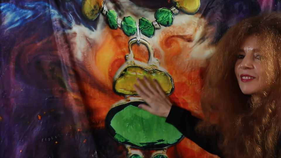 HerMJ 50x60 Yellow Turquoise Throw Blanket - Lifesize - Description