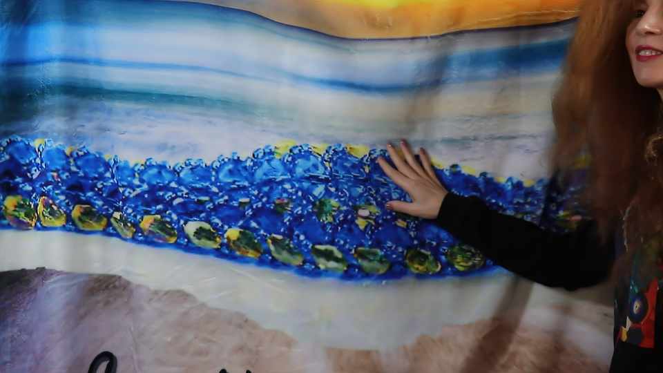 HerMJ 50×60 Crystal Waters Throw Blanket - Lifestyle - Description