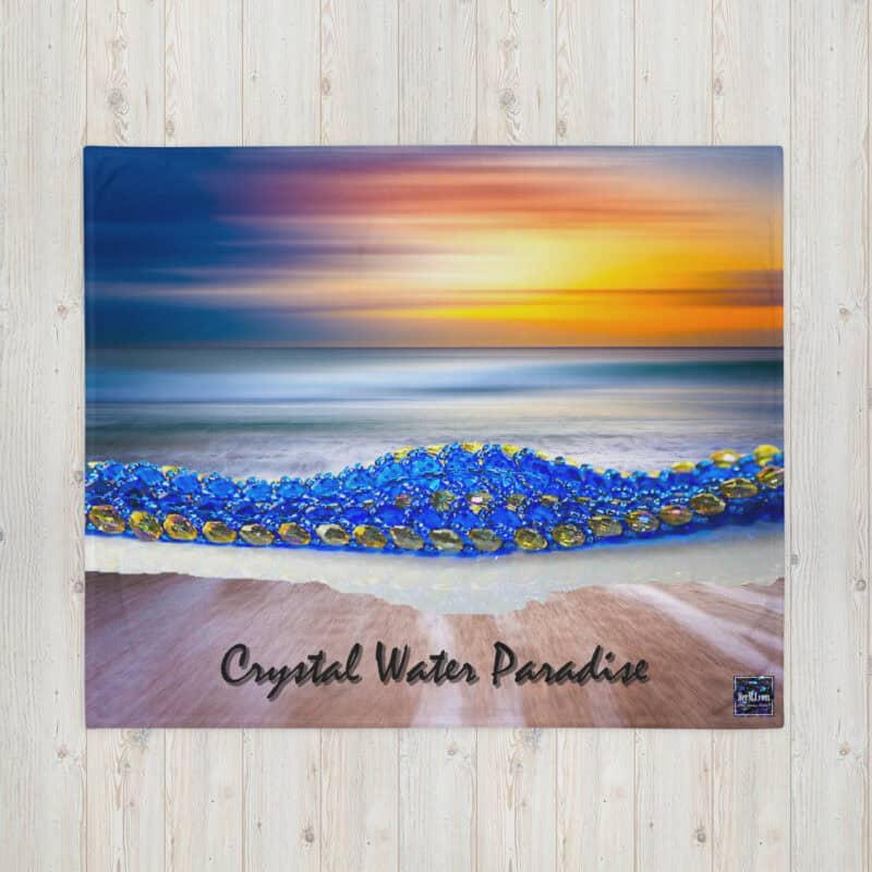 HerMJ 50x60 Crystal Waters Throw Blanket HerMJ 50x60 Crystal Waters Throw Blanket