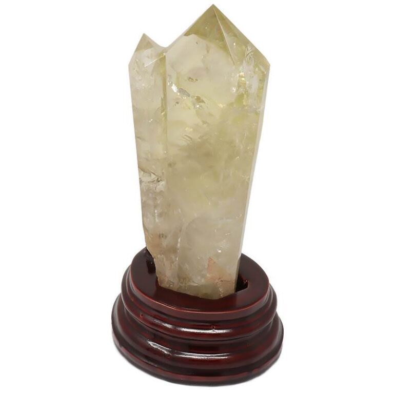 Standing Double Point Citrine Gemstone