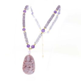 Amethyst Jasper Pendant Necklace