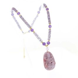 Amethyst Jasper Pendant Necklace