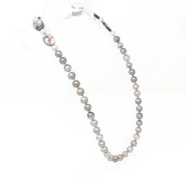 Genuine Tahitian Pearl and Shell Necklace