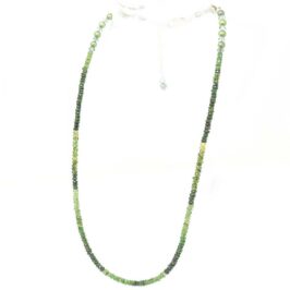 Green Tourmaline and Pearl Necklace