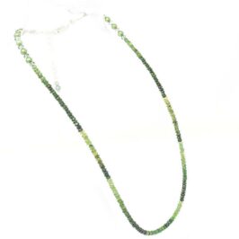 Green Tourmaline and Pearl Necklace