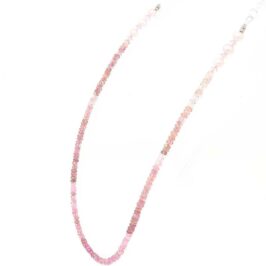 Pink Tourmaline and Pearl Necklace